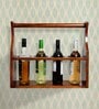 Aster Brown Mango Wood Wine Bottle Holder