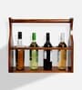 Aster Brown Mango Wood Wine Bottle Holder