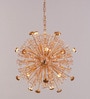 Luxuria Radiant Burst Gold Crystal Chandelier   Modern Dandelion Design