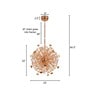 Luxuria Radiant Burst Gold Crystal Chandelier   Modern Dandelion Design