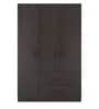 Luxuria 3 Door Wardrobe with 2 Drawers in Antique Ebony Finish