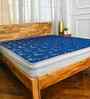 LUXURINO Pillow Top with ISPT TECHNOLOGY Blue 10 Inch Bonnell Spring & PU Foam King Size Mattress