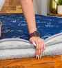 LUXURINO Pillow Top with ISPT TECHNOLOGY Blue 10 Inch Bonnell Spring & PU Foam King Size Mattress