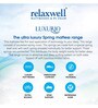 Luxurio 8 inch Pocketed Spring King Size Mattress (with 2 Free Pillows)