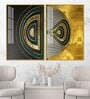 Luxurious Circular Acrylic Framed Art Panel (Set Of 2)