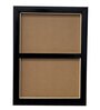 Luxurious Golden Textured Shapes Acrylic Framed Art Panel (Set Of 2)