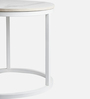 Lustle  Metal Nesting Coffee TableIn White Colour