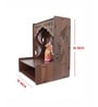 Luxurious Wooden Temple for Home with Spacious Shelf & Inbuilt Focus Lights