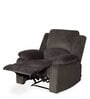 Luxury Fabric 1 Seater Manual Recliner in Coffee Brown Colour