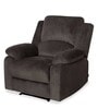 Luxury Fabric 1 Seater Manual Recliner in Coffee Brown Colour