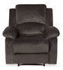 Luxury Fabric 1 Seater Manual Recliner in Coffee Brown Colour
