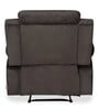 Luxury Fabric 1 Seater Manual Recliner in Coffee Brown Colour