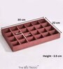 Pink Luxury 24 Grids Jewellery Tray