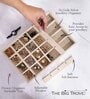 Cream Luxury 24 Grids Jewellery Tray