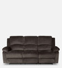 Luxury Fabric Manual Recliner Set in Coffee Brown Colour