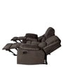 Luxury Fabric Manual Recliner Set in Coffee Brown Colour