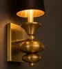 Luxury Black and Gold Sculptural Wall Sconce