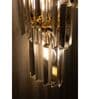 Luxury Cascading Crystal Wall Light with Gold Finish   Elegant Statement Sconce