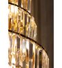 Luxury Cascading Crystal Wall Light with Gold Finish   Elegant Statement Sconce