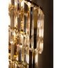 Luxury Cascading Crystal Wall Light with Gold Finish   Elegant Statement Sconce
