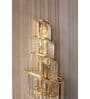 Luxury Cascading Crystal Wall Light with Gold Finish   Elegant Statement Sconce