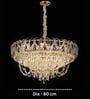 Luxury Crystal Chandelier with Gold Finish   80cm