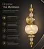 Luxury Crystal Gold Wall Sconce