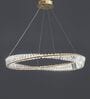 Luxury Crystal Ring LED Chandelier   60 cm Diameter