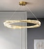 Luxury Crystal Ring LED Chandelier   60 cm Diameter