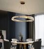 Luxury Crystal Ring LED Chandelier   60 cm Diameter