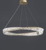 Luxury Crystal Ring LED Chandelier   60 cm Diameter