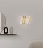 Luxury Crystal Wall Light   Modern Geometric Design in Gold & Clear