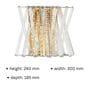 Luxury Crystal Wall Light   Modern Geometric Design in Gold & Clear