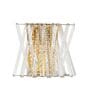 Luxury Crystal Wall Light   Modern Geometric Design in Gold & Clear