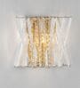 Luxury Crystal Wall Light   Modern Geometric Design in Gold & Clear