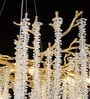Luxury Crystal Waterfall Chandelier Pendant Light   Gold Finish | Dia 600 mm