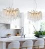 Luxury Crystal Waterfall Chandelier Pendant Light   Gold Finish | Dia 600 mm