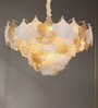 Luxury Ginkgo Leaf Chandelier   White & Gold | Dia : 60 cm