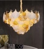 Luxury Ginkgo Leaf Chandelier   White & Gold | Dia : 60 cm