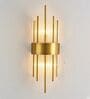Luxury Gold & Crystal Rod Wall Light