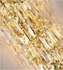 Luxury Gold Crystal Wall Light with Stainless Steel Body