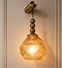 Luxury Gold Glass Pendant Wall Light
