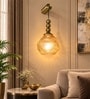 Luxury Gold Glass Pendant Wall Light