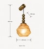 Luxury Gold Glass Pendant Wall Light