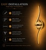 Luxury Gold LED Wall Light