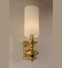 Luxury Gold Wall Light with Fabric Shade
