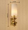Luxury Gold Wall Light with Fabric Shade