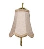 Luxury Gold Wall Mounted Light with Beige Jute Shade for Home & Cafe