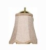 Luxury Gold Wall Mounted Light with Beige Jute Shade for Home & Cafe