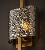 Luxury Gold Wall Sconce with Textured Glass Shade